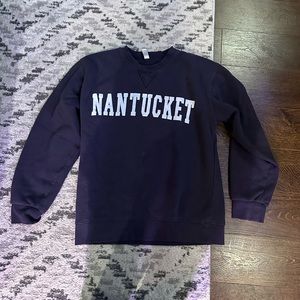 Nantucket Navy Crew Neck Sweatshirt